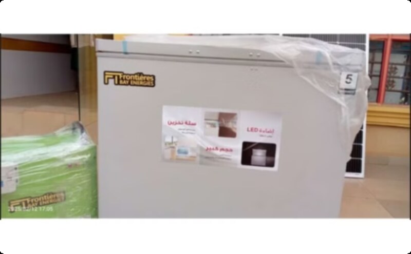FBE 250L freezer with 2KW solar generator